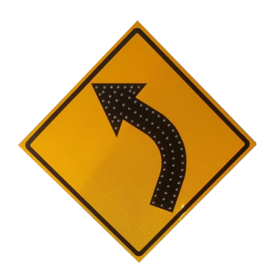 ป้ายทางโค้งซ้าย