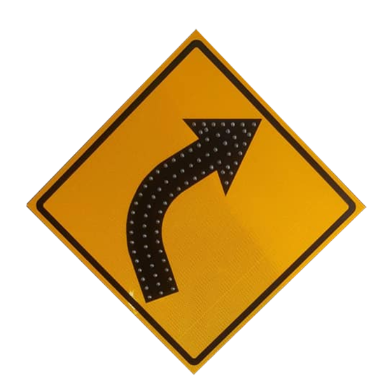 ป้ายทางโค้งขวา