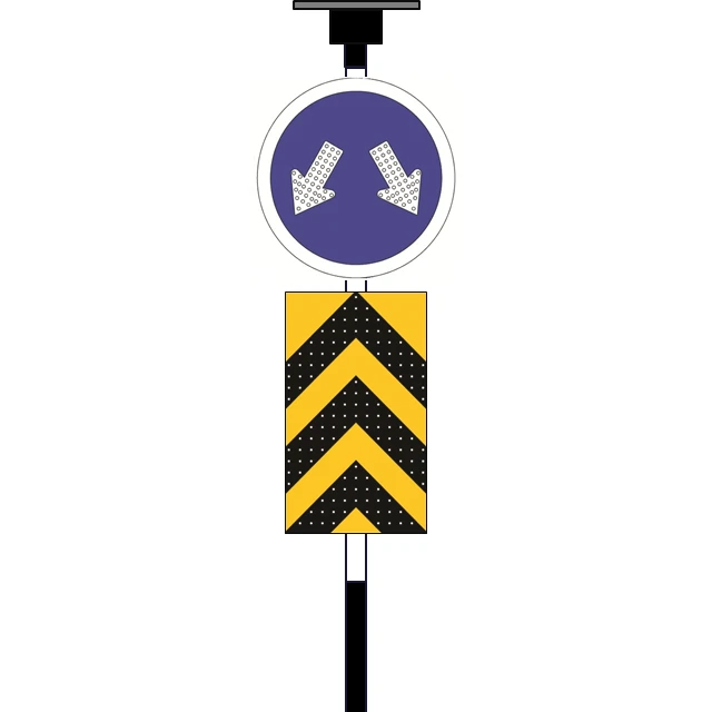 ป้ายไฟกระพริบหัวเกาะ พลังงานแสงอาทิตย์