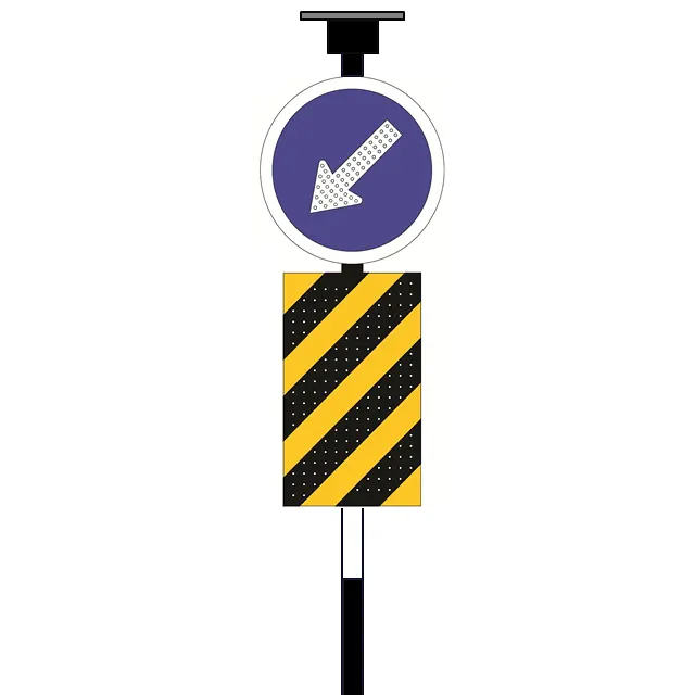 ชุดป้ายเตือนหัวเกาะกลางถนน  พลังงานแสงอาทิตย์